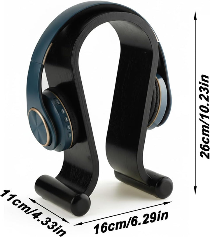 Kopfhörerhalter Holz, Kopfhörer Ständer, Kopfhörer Halter, U Form, Walnussholz, Universal, Umweltfre