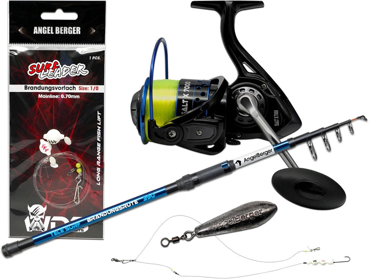Angel Berger Saltline Brandungscombo Brandungsset mit Zubehör
