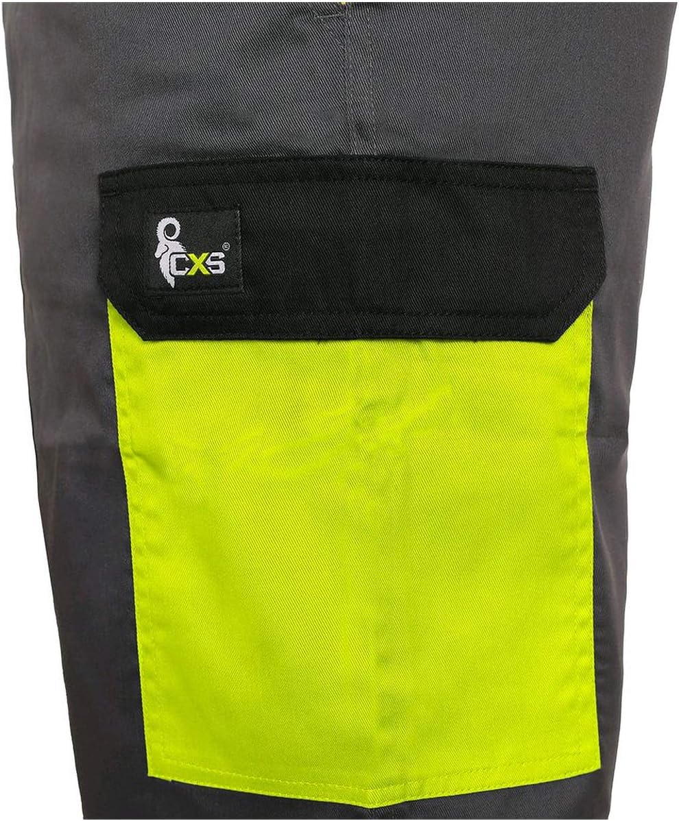 CANIS CXS Phoenix Cronos Arbeitslatzhose Professionelle Latzhose Herren Schutz für Monteur Gärtner D