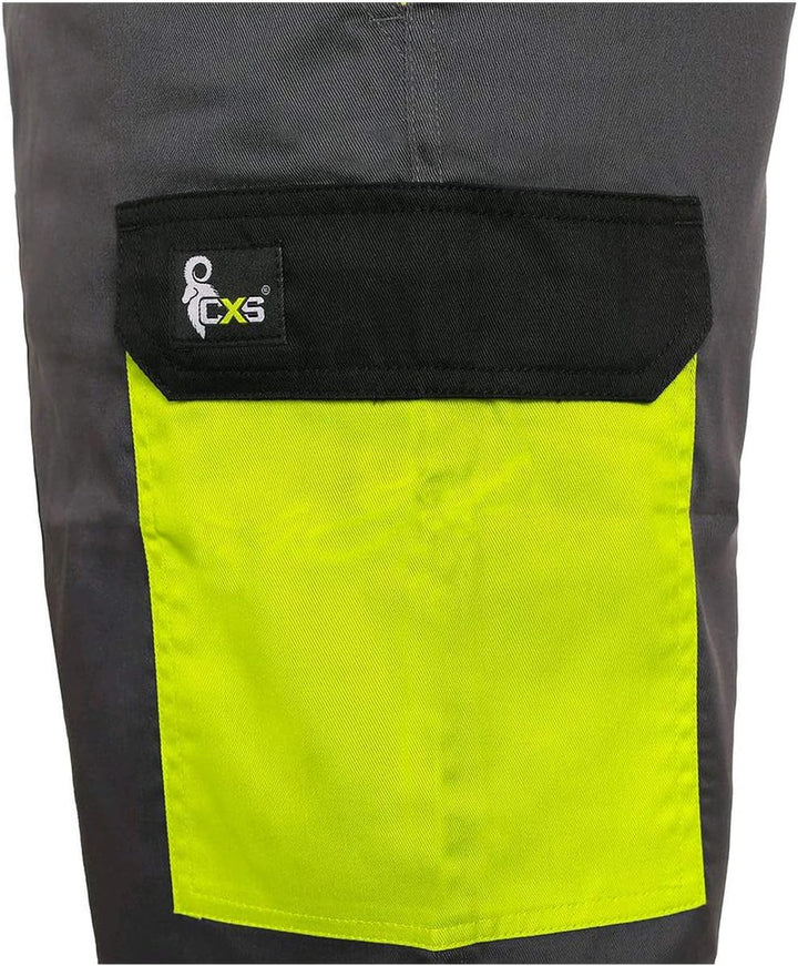 CANIS CXS Phoenix Cronos Arbeitslatzhose Professionelle Latzhose Herren Schutz für Monteur Gärtner D