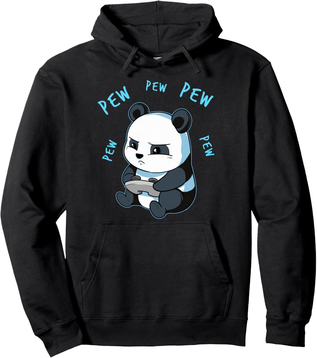 Netter Gaming Panda Pew Videospiel Computer Player Pullover Hoodie