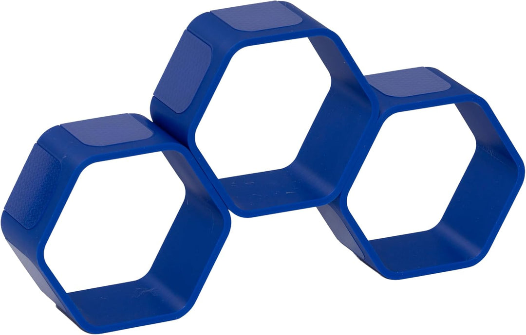 Regal für Hörfiguren (z.B. Tonie Figuren) - 3D Druck - Modulares Design (dunkelblau, Basic) Dunkelbl