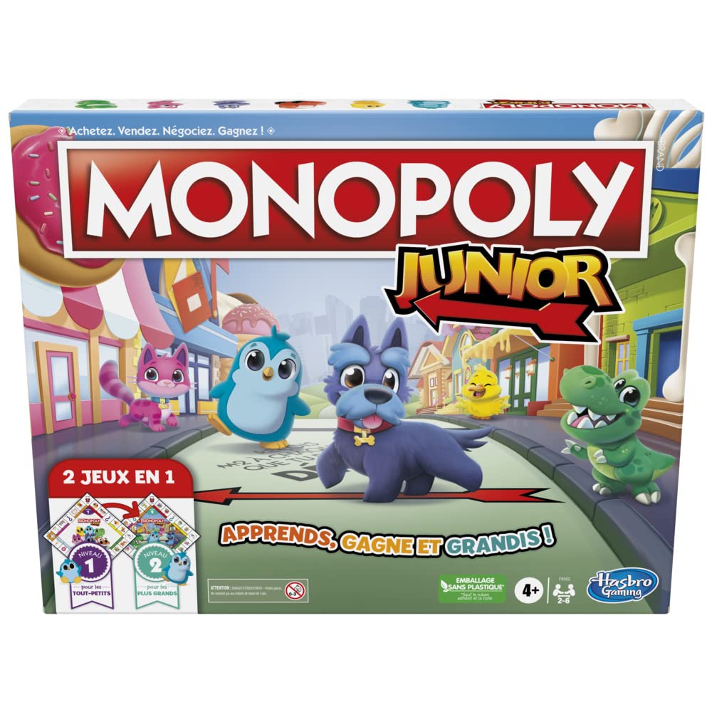 Hasbro Monopoly Junior 2 in 1 - Kinderbrettspiel