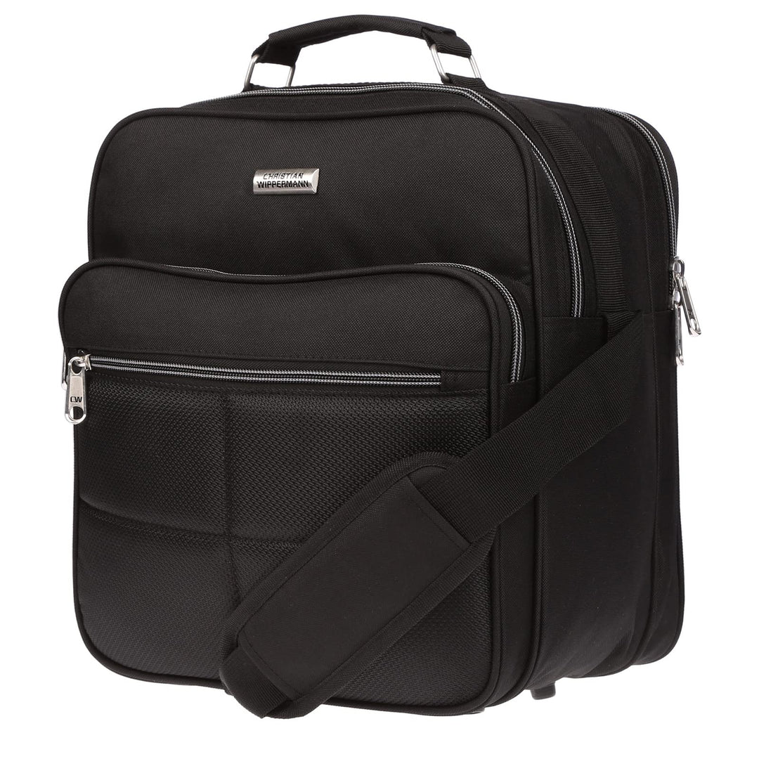 Christian Wippermann Flugbegleiter Umhängetasche Bag Arbeitstasche Herrentasche im Quer oder Hochfor
