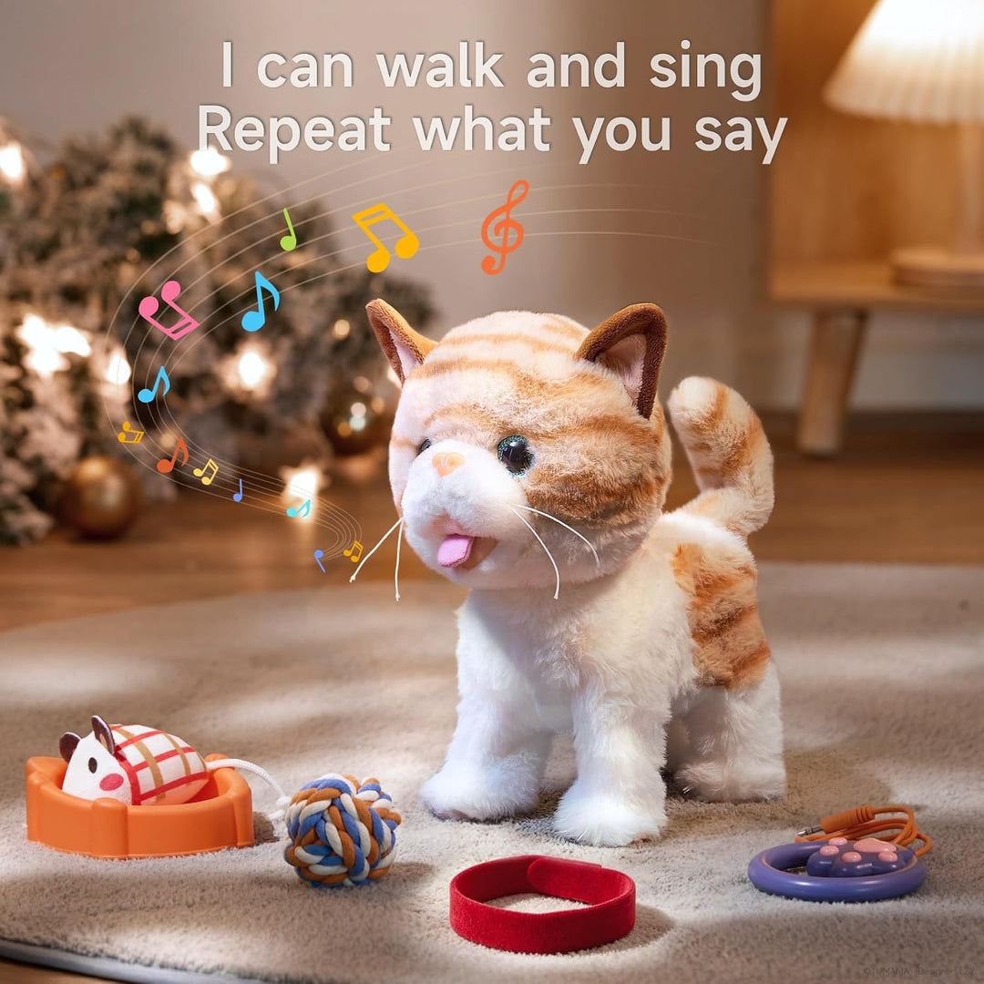 OR OR TU Katze Spielzeug Kinder Plüsch Kätzchen Elektronische Haustiere mit Ferngesteuerter, Interak