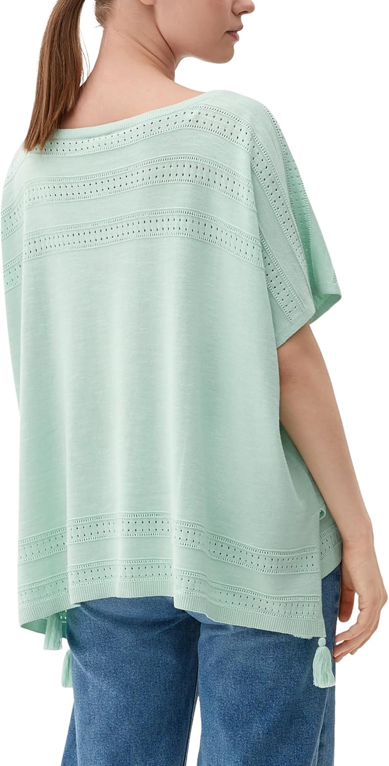 s.Oliver Poncho aus Viskosemix, Grün 6502