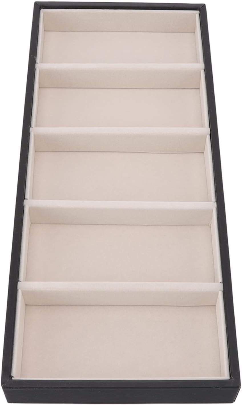Brillenetui, 5 Gitter, Sonnenbrillen Organizer für Damen, Herren, ohne Abdeckung, Brillen Aufbewahru