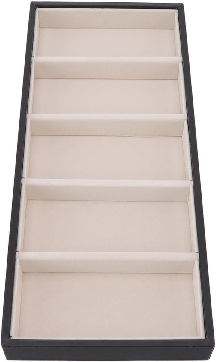 Brillenetui, 5 Gitter, Sonnenbrillen Organizer für Damen, Herren, ohne Abdeckung, Brillen Aufbewahru