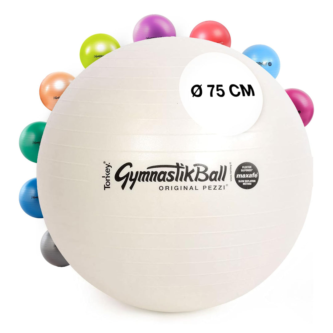 PEZZI Original Gymnastikball MAXAFE Ø 42 cm bis 75 cm Sitzball Gymnastik Sport Ball Büro Fitness Reh