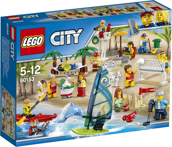 LEGO City 60153 - "Stadtbewohner – EIN Tag am Strand Konstruktionsspiel, bunt
