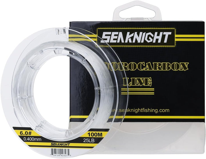 SeaKnight 100% Fluorocarbon Einzelsaiten Angelschnur 100m/110yds Karpfen Angeln Monofilament Nylon s