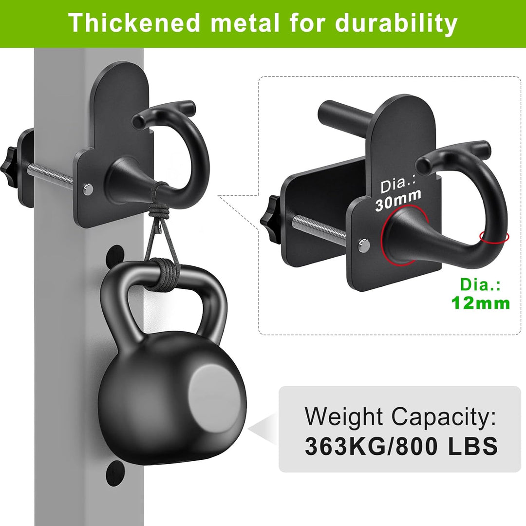 Kipika Power Cage Squat Rack Home Gym Zubehör - Anker für Widerstandsbänder Passt Rack mit 5/8„ oder