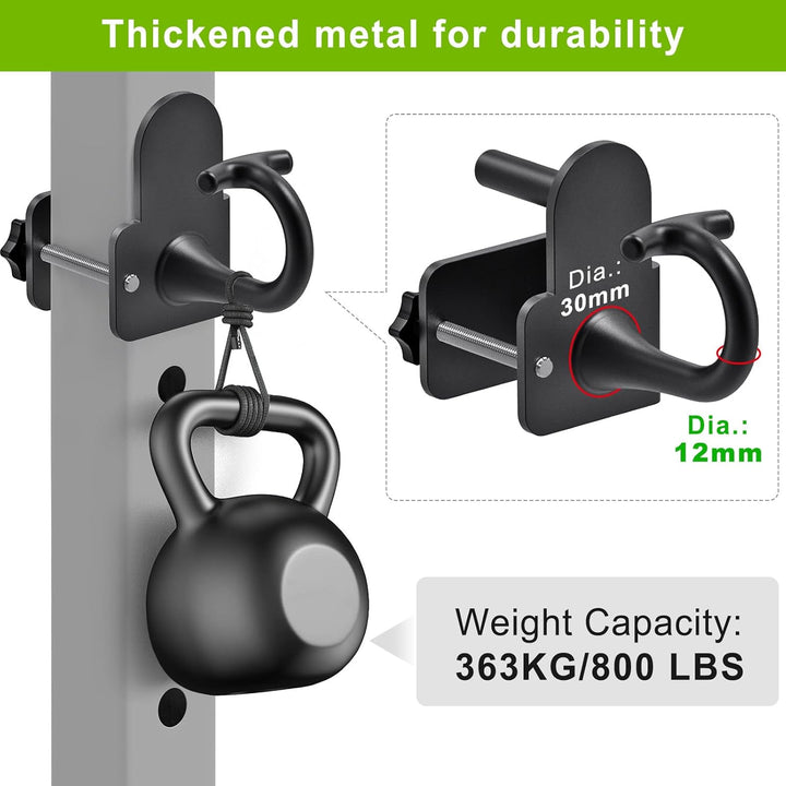 Kipika Power Cage Squat Rack Home Gym Zubehör - Anker für Widerstandsbänder Passt Rack mit 5/8„ oder
