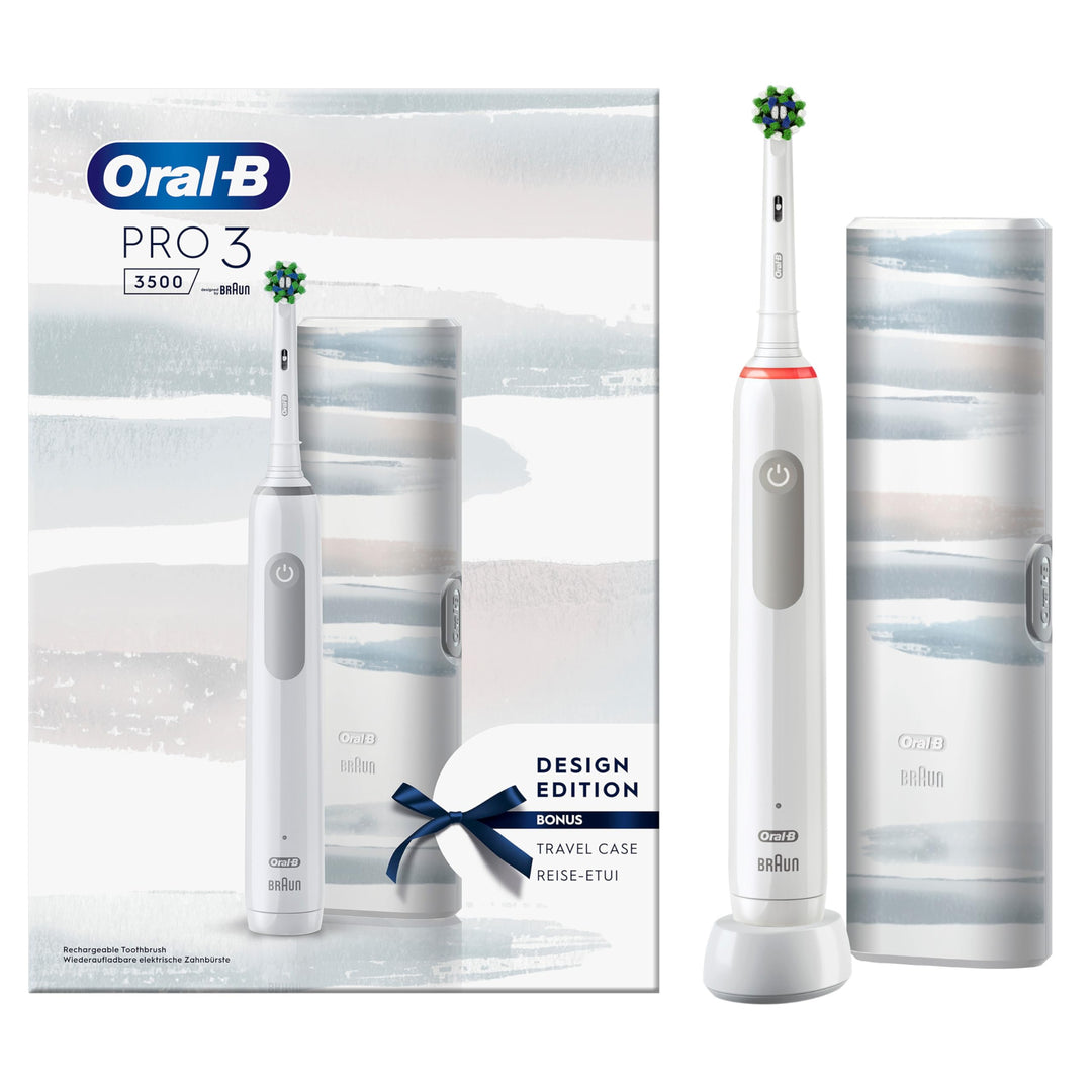 Oral-B PRO 3 3500 Elektrische Zahnbürste/Electric Toothbrush, mit 3 Putzmodi und visueller 360° Andr