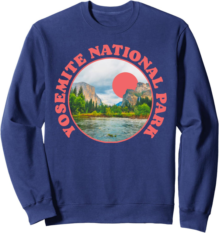 Vintage Yosemite Valley National Park Photo Retro Sweatshirt