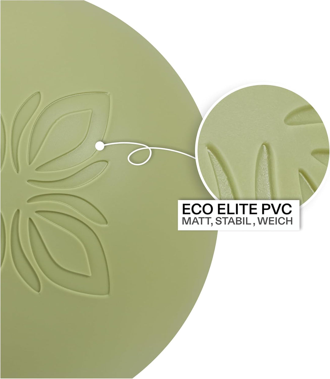 Moon™ Pilatesball – Rutschfester Core-Trainer Ø 21 cm aus Eco-Elite PVC, ABS-Zertifiziert, Pilates &