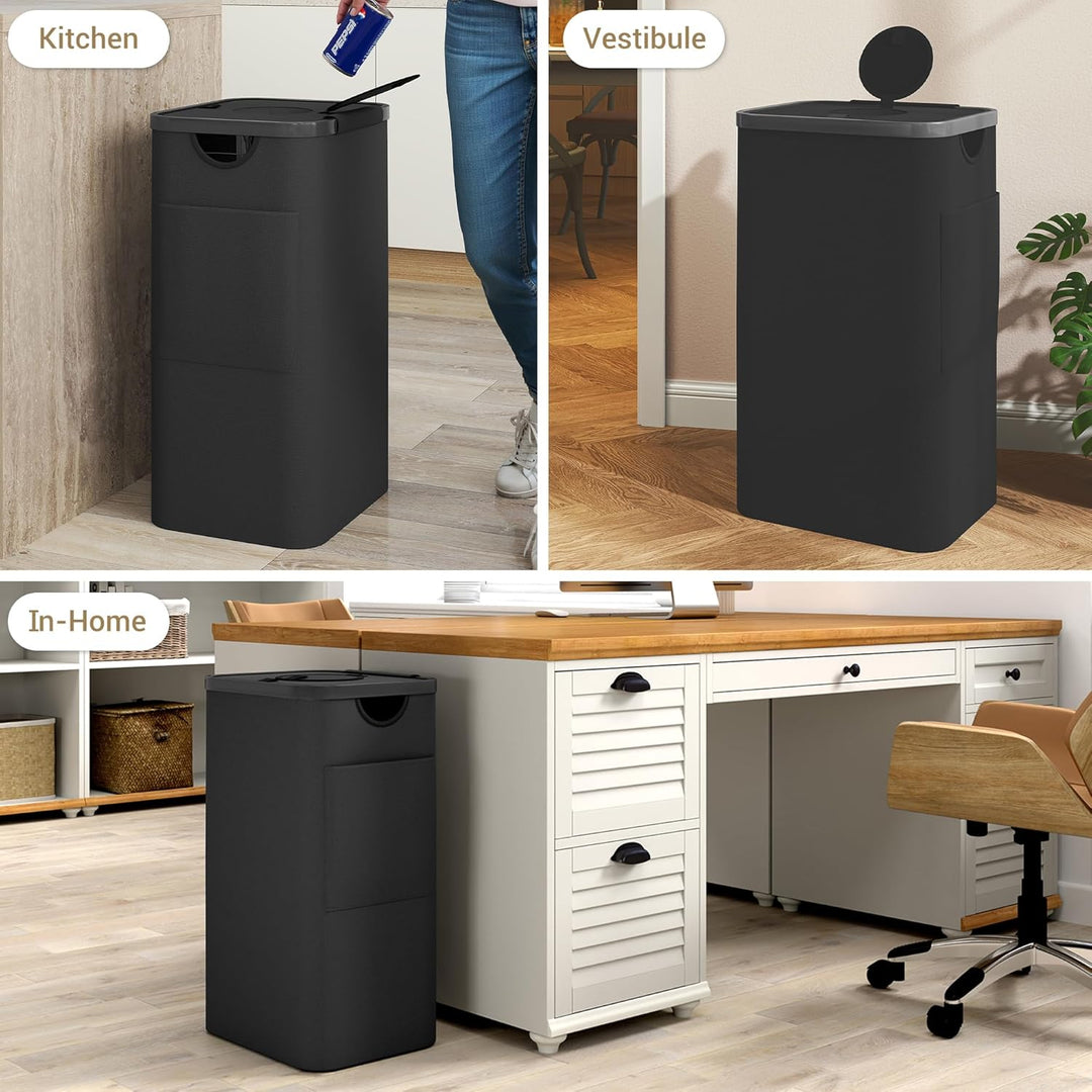 YOUDENOVA 100L Pfandflaschen Sammelbehälter mit Deckel & Geruchsdicht, Mülleimer Küche, Flaschensamm