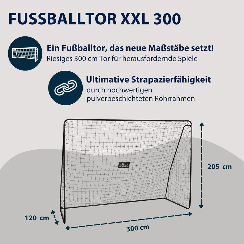 HUDORA Fussball-Tor XXL, gross - Fussballtor Garten - 76128