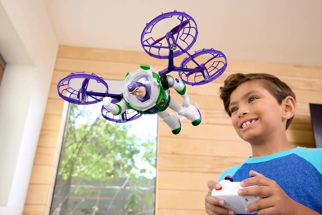 Mattel Disney und Pixar Toy Story 5 Fliegende Figur mit Fernbedienung, Hi-Tech Edition Buzz Lightyea