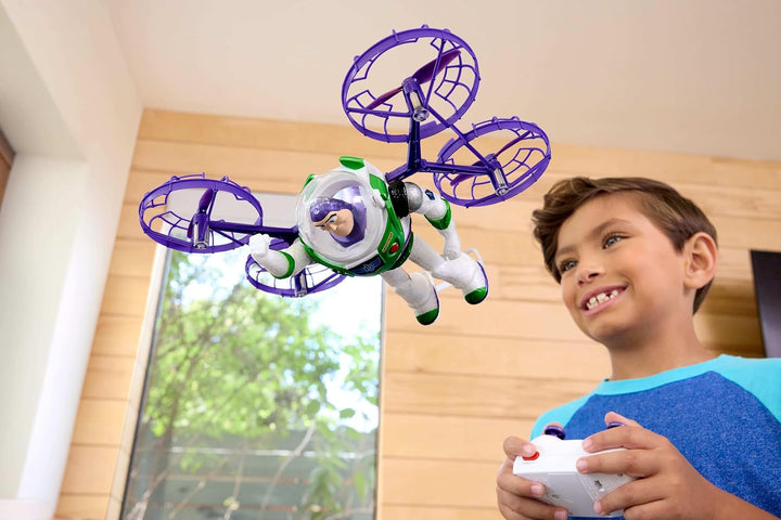 Mattel Disney und Pixar Toy Story 5 Fliegende Figur mit Fernbedienung, Hi-Tech Edition Buzz Lightyea