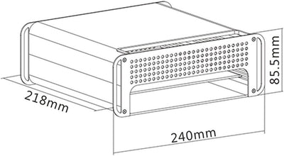 RICOO iMac Ständer Stand MTS-03 AiO Aufsatz Erhöhung Ergonomisch Kühlung Höhenverstellbar / 21"/53cm