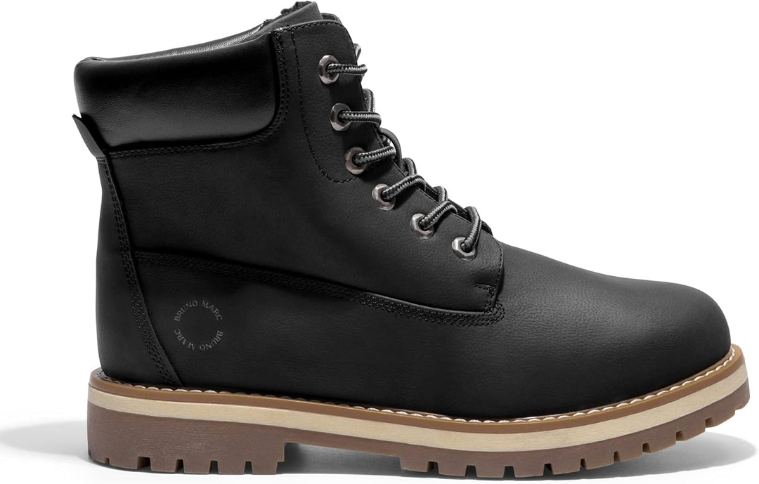 Bruno Marc Winterschuhe Herren Winterstiefel Jungs Warm Gefüttert Schneestiefeletten Kurzschaft Arbe