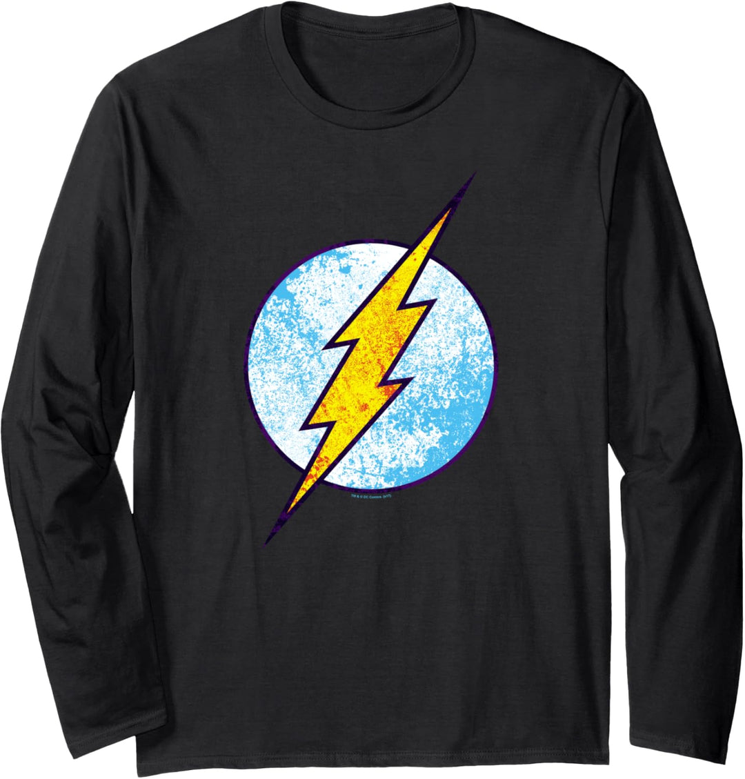 The Flash Neon Distress Logo Langarmshirt