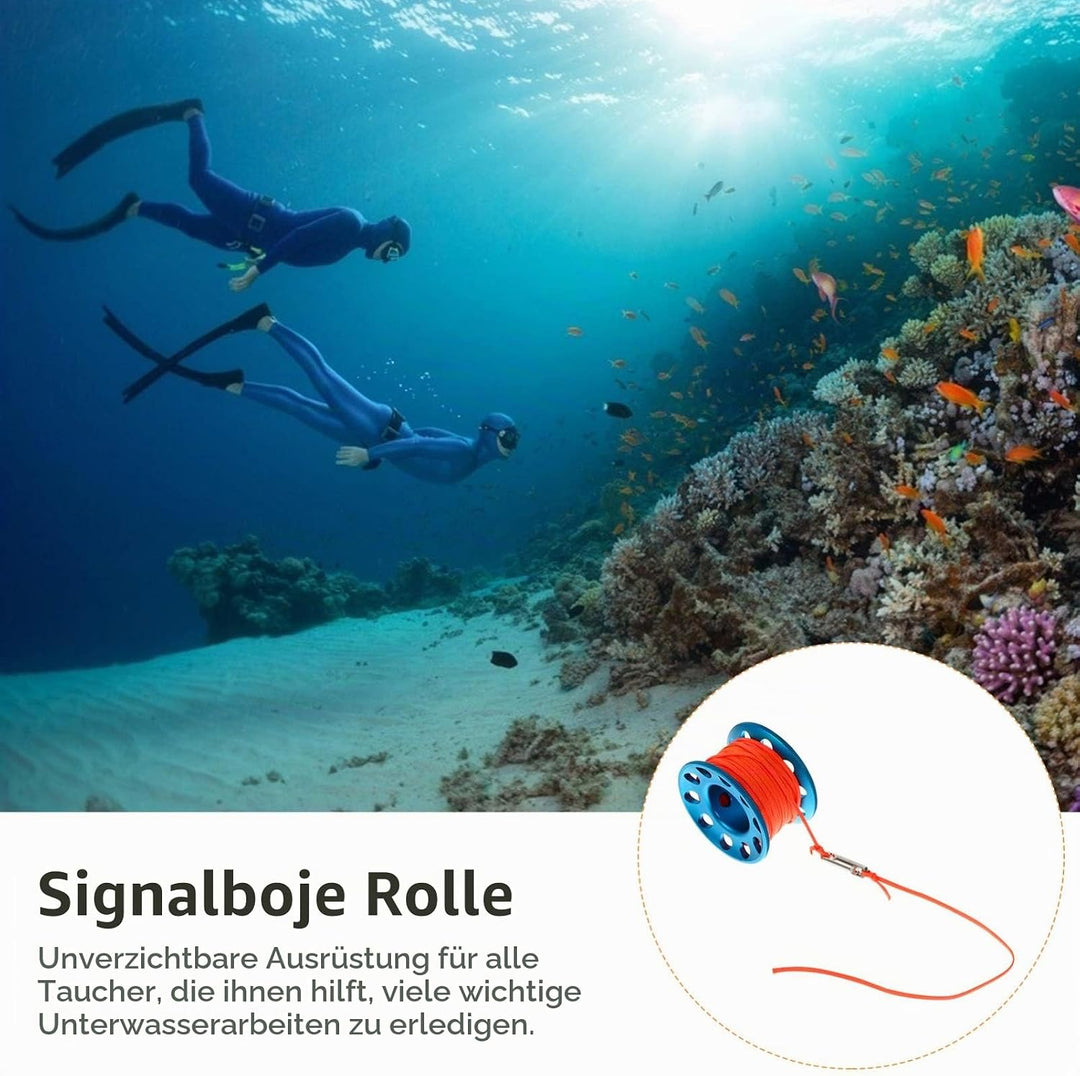 BESPORTBLE 1 Set von Scuba Tauchen Spool Aluminium Legierung Kompakte Schnorcheln Dive Reel Spool Li