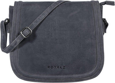 ROYALZ 'Maryland' Vintage Handtasche Leder Frauen zum Umhängen elegante Damen Abendtasche Echtleder
