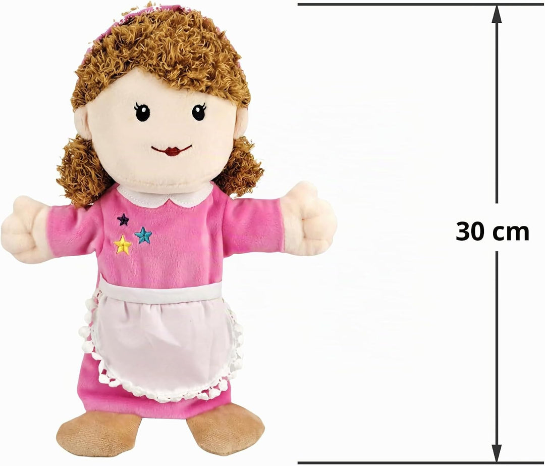 Familien-Handpuppen für Kinder, inklusive Opa, Oma, Vater, Mutter, Tochter, Sohn, perfekt zum Geschi