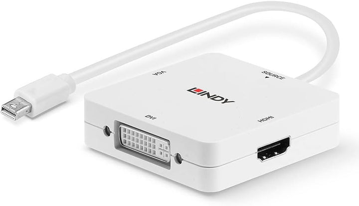LINDY 41035 Mini DisplayPort auf HDMI, DVI & VGA Konverter mDP 1.2 to HDMI, DVI & VGA, mDP 1.2 to HD