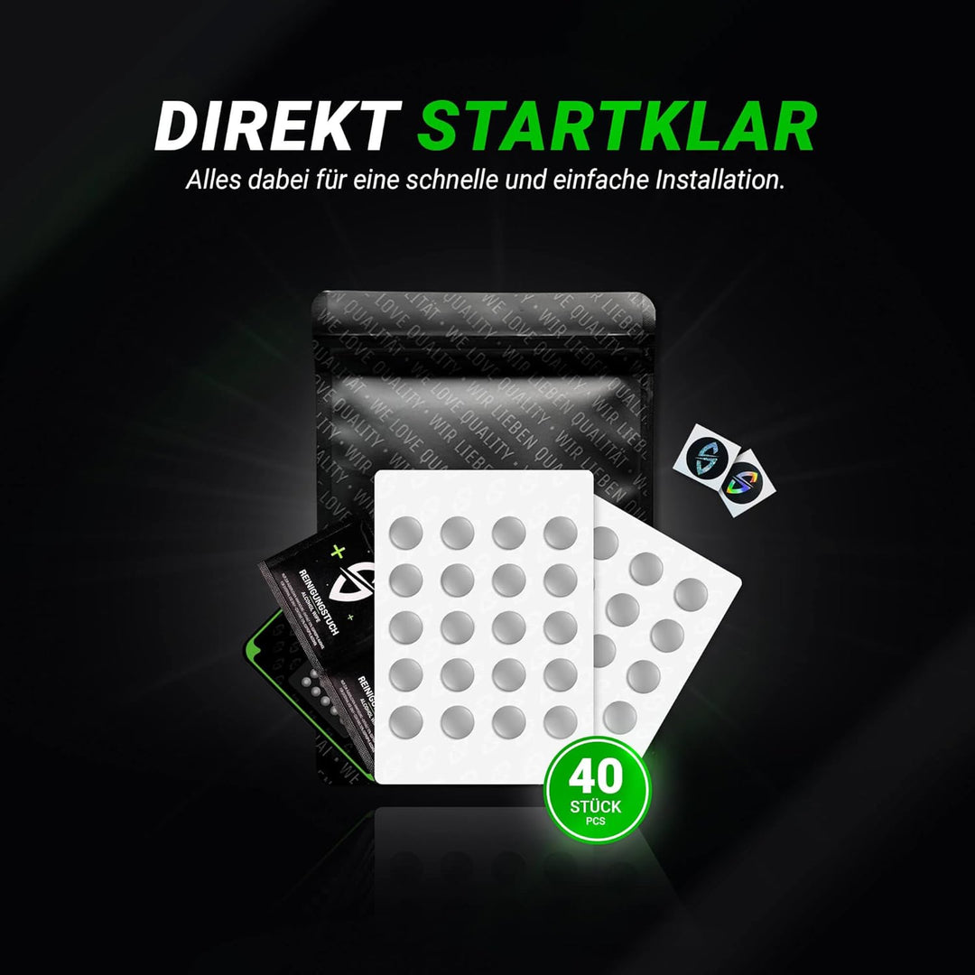 SensoryBoost FPS (d) Dot Skates (PTFE) Universelle Mausfüsse für maximale Kontrolle & präzises Gleit