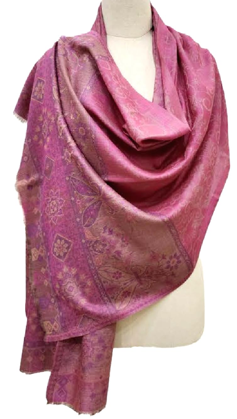 Lorenzo Cana Luxus Damen Pashmina Kaschmirschal 100% Kaschmir jacquard gewebt Paisley Muster Schal S