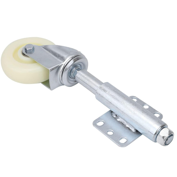 Fafeicy 4" Nylon Gate Wheel, Federbelastete Lenkrolle, 100 mm Nachlaufdurchmesser, Maximal Tragfähig