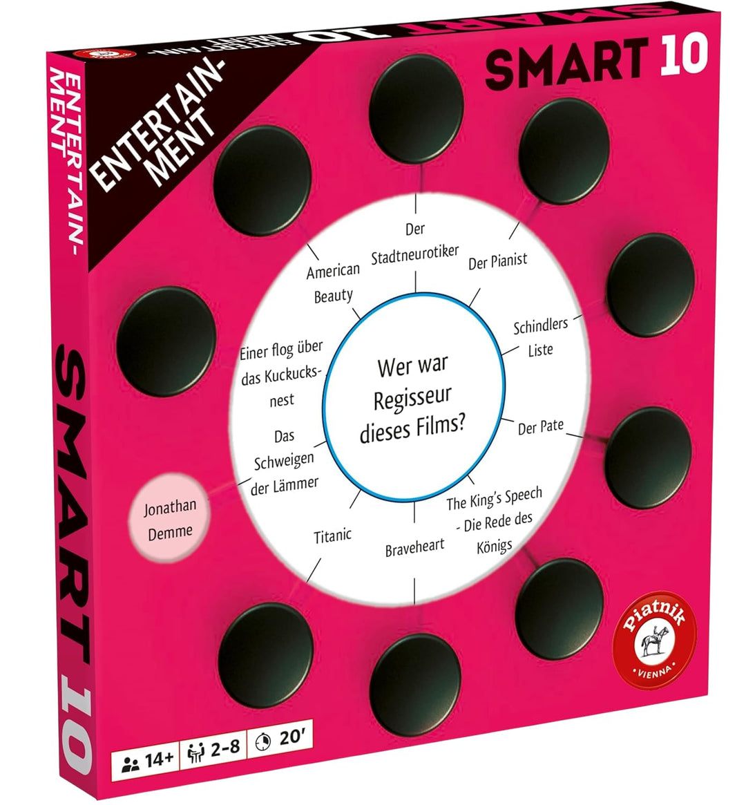 Piatnik 7244 Zusatzfragen 7244-Smart Entertaiment mit 1000 Antwortmöglichkeiten | Spielbar mit der O