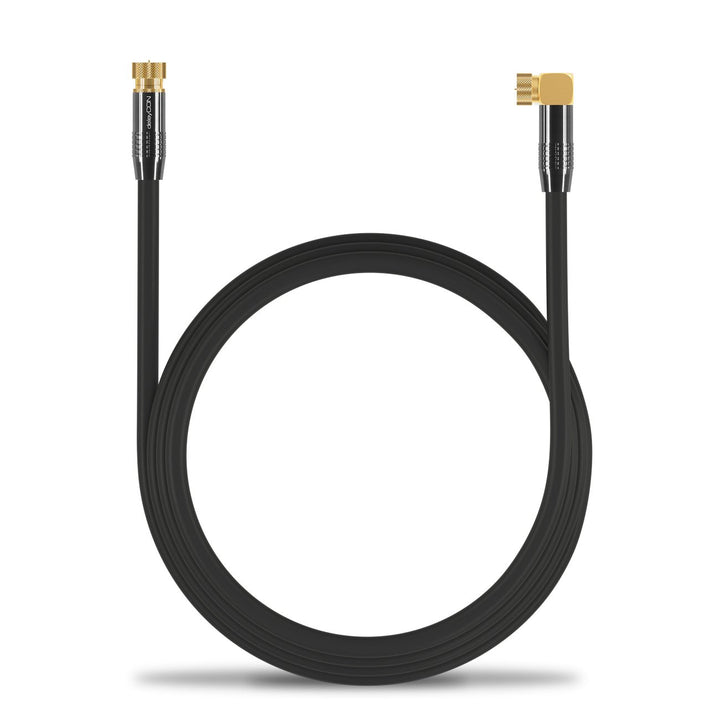 deleyCON 7,5m SAT Antennenkabel Satellitenkabel Koaxialkabel - HDTV Full HD - F-Stecker 90° Grad Gew