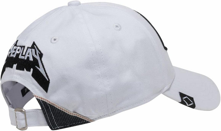 Replay Unisex Baseball Cap mit Tiger Motiv, Weiss (Optical White 001), Onesize