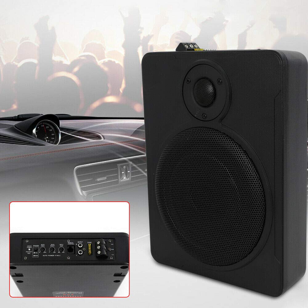 Subwoofer Auto Set, 600W 20 Hz-150 HzAuto Lautsprecher, 8-Zoll Ultradünner Radio Bassreflex Gehäuse