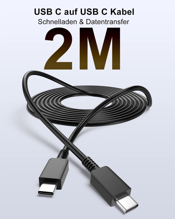 45W USB C Ladegerät Schnellladekabel für Samsung Galaxy S25 S24 S23 S22 S21 S20 fe Ultra S10 S9 S8 A