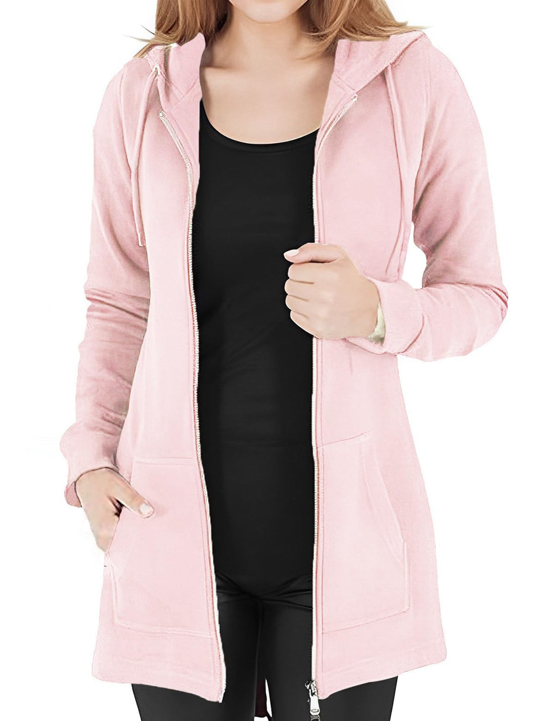 CMTOP Damen Sweatjacke Hoodie Kapuzenpullover mit Zipper Sweatshirt Jacke Langarm Pullover Kapuzenpu