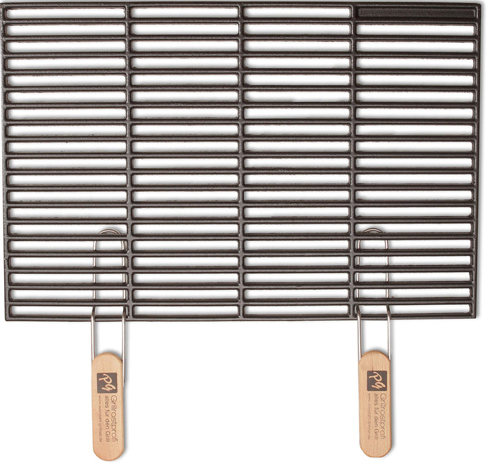 Grillrostprofi Gusseisen-Grillrost 60 x 40 cm mit abnehmbaren Handgriffen