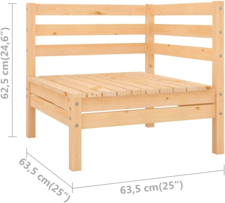 vidaXL Garten Lounge Set 4-TLG., Gartenmöbel Set Sitzgruppe für Garten Terrasse Balkon, Modular Sofa
