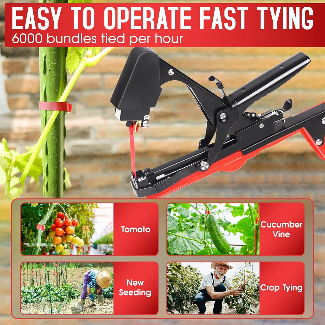 SWANSOFT Pflanzenbindemaschine, 45mm Bindezange für Pflanzen, Plant Tying Machine für Trauben Tomate