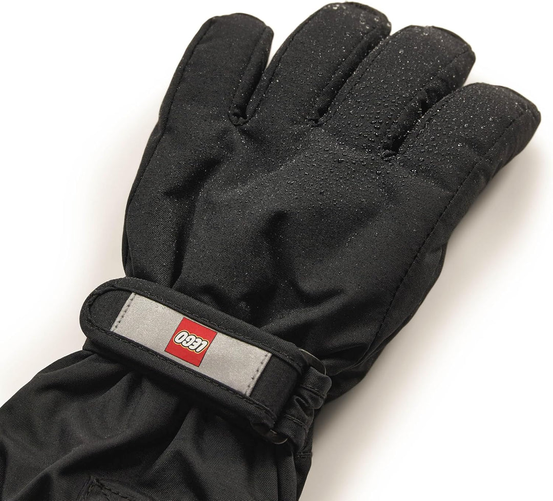 Kabooki Lego Handschuhe Kinder I Handschuhe Winter Nylon I Handschuhe Jungen und Mädchen 104 Schwarz