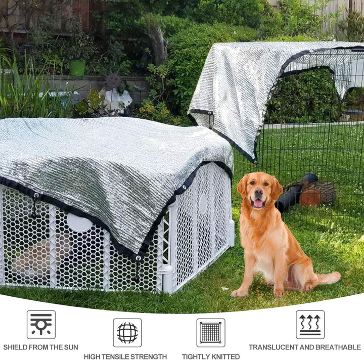 Garten Schattierungsnetz,Auto-Sonnenschutz aus Alunetz,80% Sonnensegel Mit Einfassung Mit Ösen Einfa