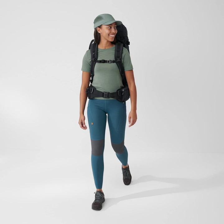 Fjallraven Damen Leggings Abisko Trekking Tights Pro, XXS Indigo Blue-iron Grey