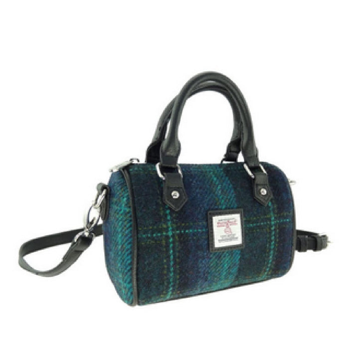 Glen Appin Harris Tweed 'Kilbride' Mini-Bowling-Tragetasche Farbe 119 Blau/Türkis Kariert, Farbe 119