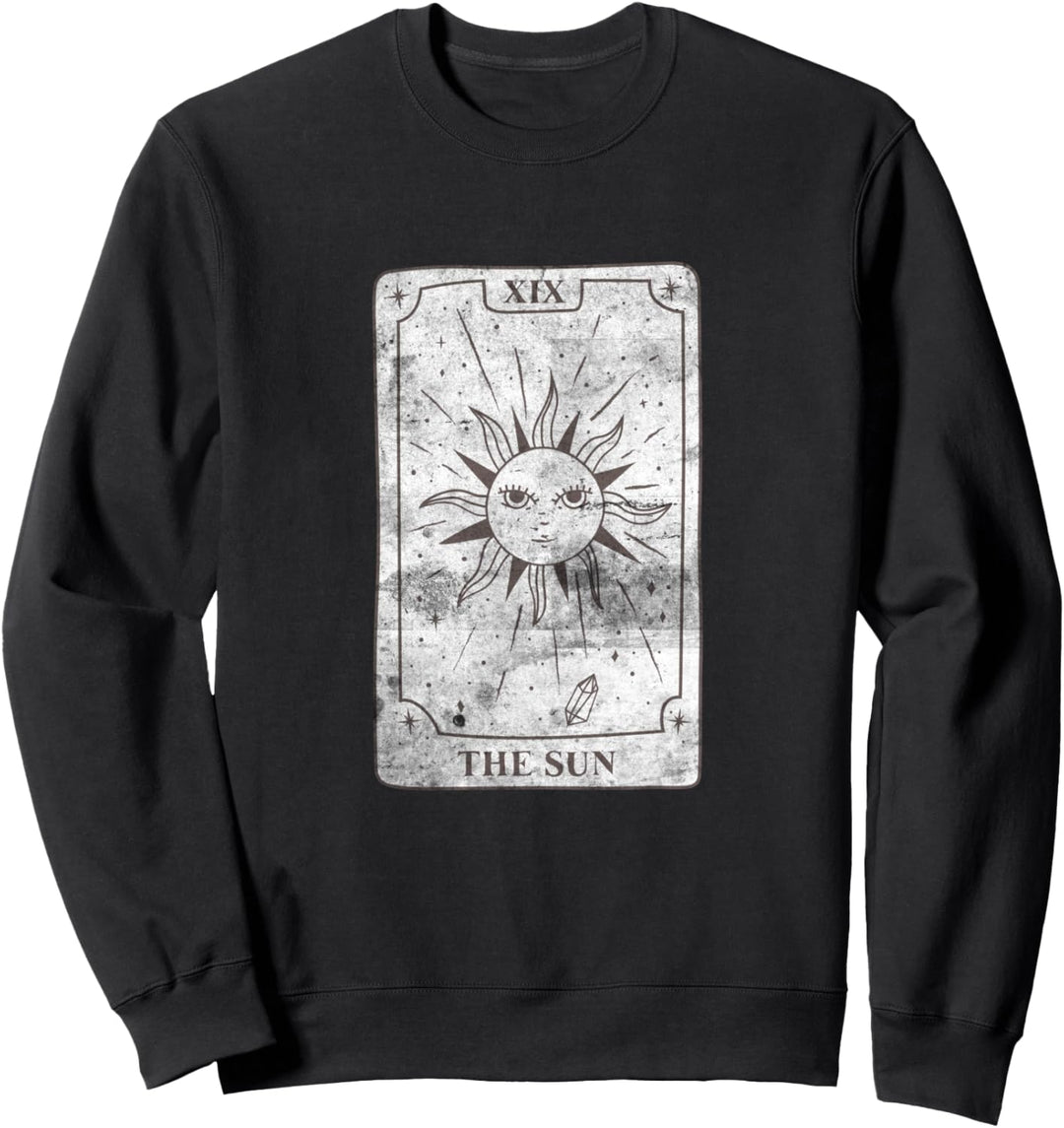 Tarot-Kartengrafik The Sun Witch Wicca Kawaii Goth Emo Sweatshirt
