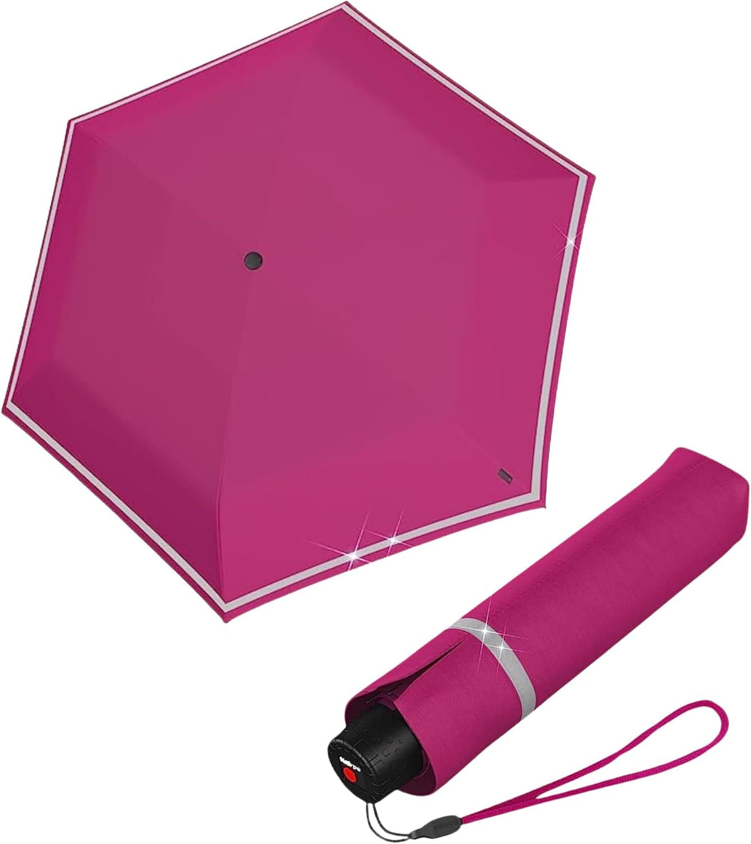 Knirps Rookie manual Kinder Regenschirm flamingo, 90 cm, Flamingo