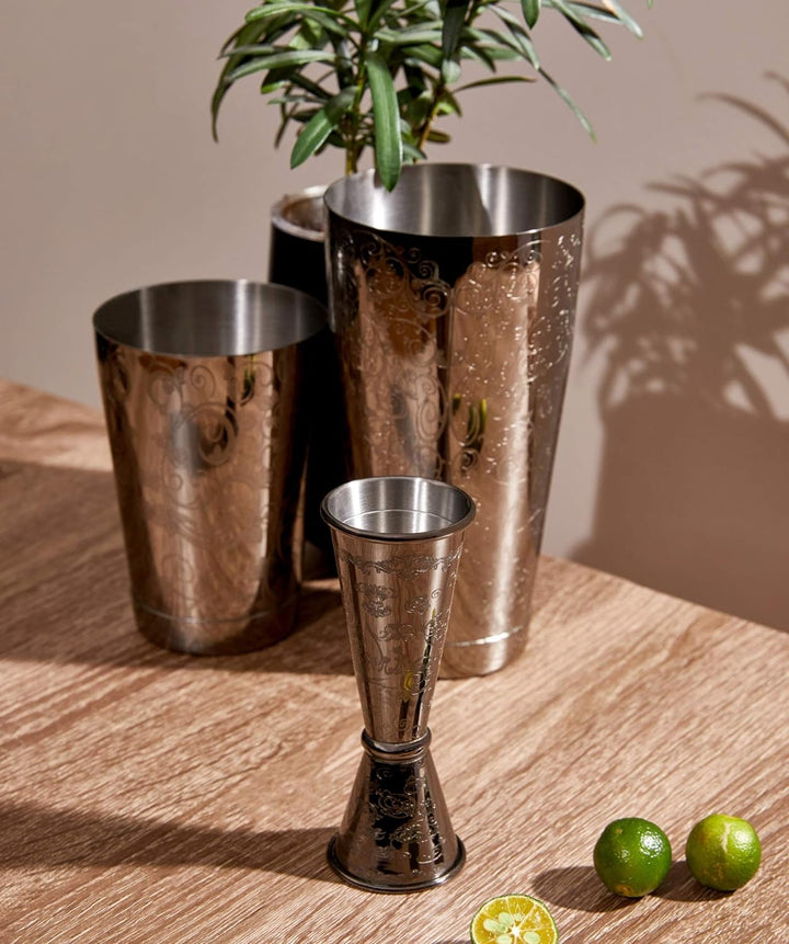 SKYFISH Cocktail Shaker Set - Ätzen Cocktail Shaker Kit in Geschenkbox 7, Cocktail Shaker Set 7-teil